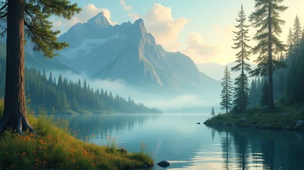 Ajoutez une touche de nature avec un tableau montagne