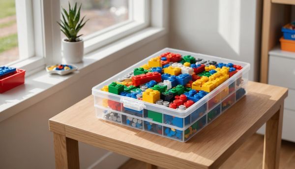 Boîte pour lego pratique : rangement ludique à petit prix